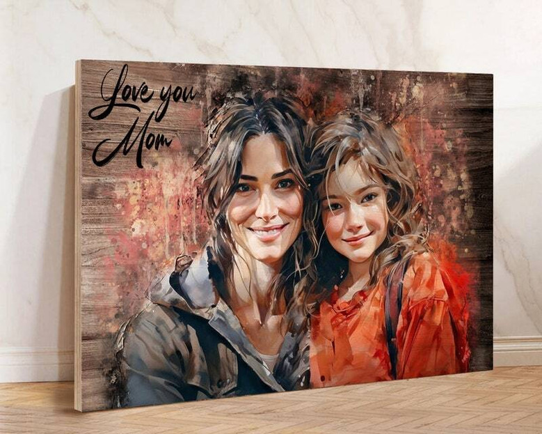 First Father's Day Canvas - Personalized Gift from Family