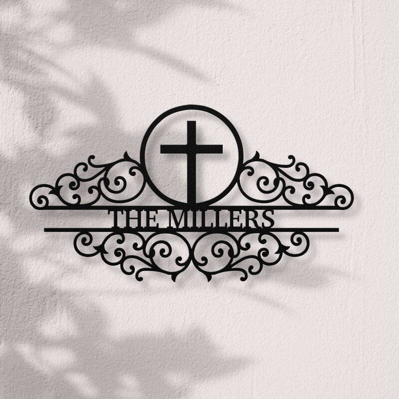 Holy Family Personalized Metal Sign - Touching Christian Home DéCor