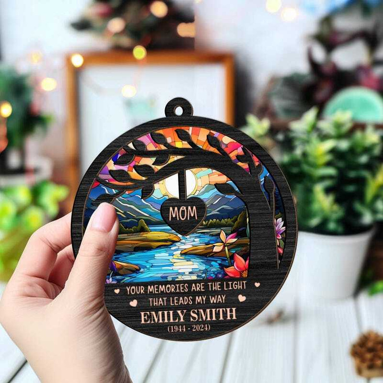 Heartfelt In Memory Of Dad Suncatcher For Father Heaven Memorial