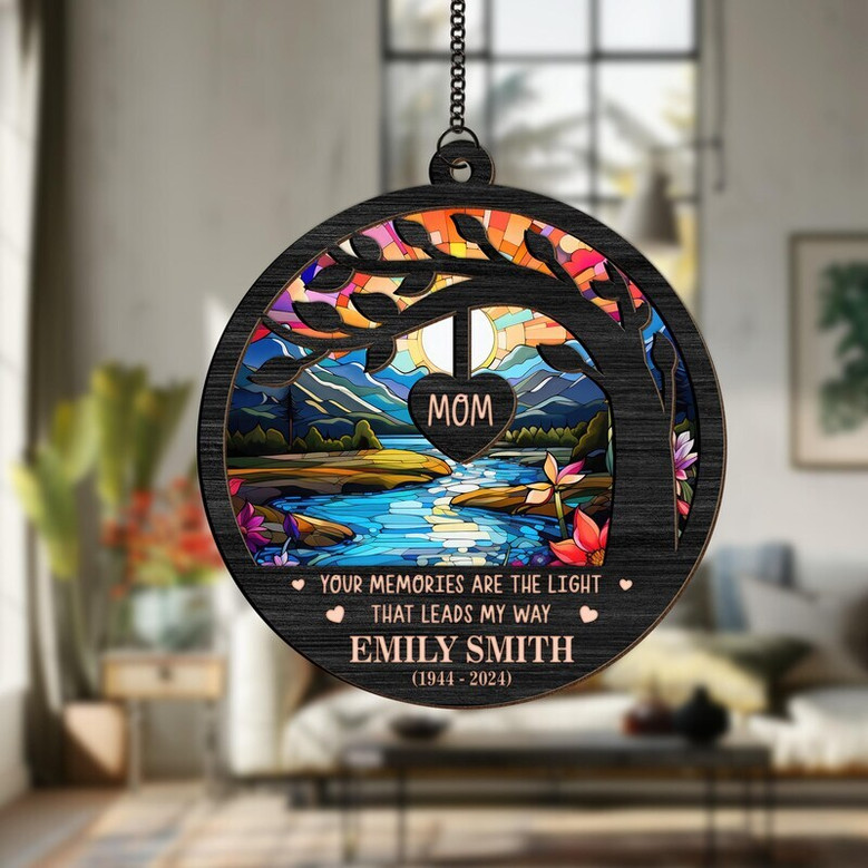 Heartfelt In Memory Of Dad Suncatcher For Father Heaven Memorial