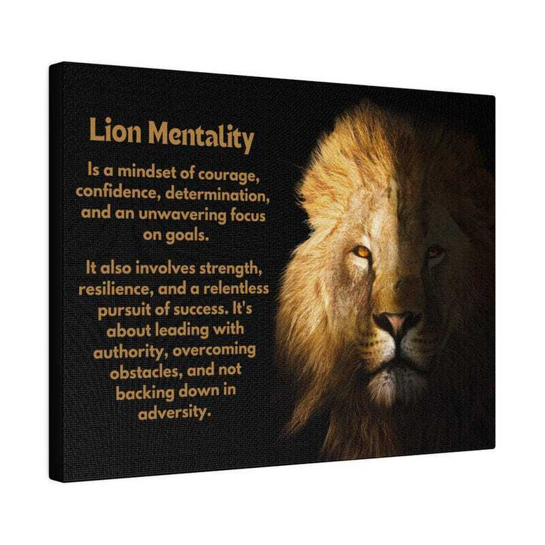 Inspirational Lion Dad Canvas Art For Living Room Inspirational Quote Motivational Gift For Men