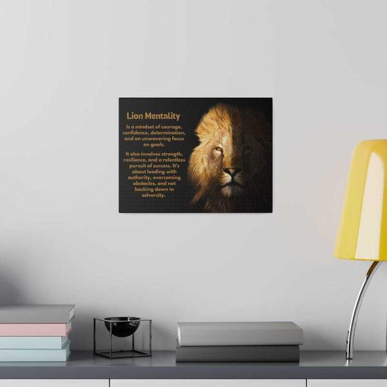 Inspirational Lion Dad Canvas Art For Living Room Inspirational Quote Motivational Gift For Men