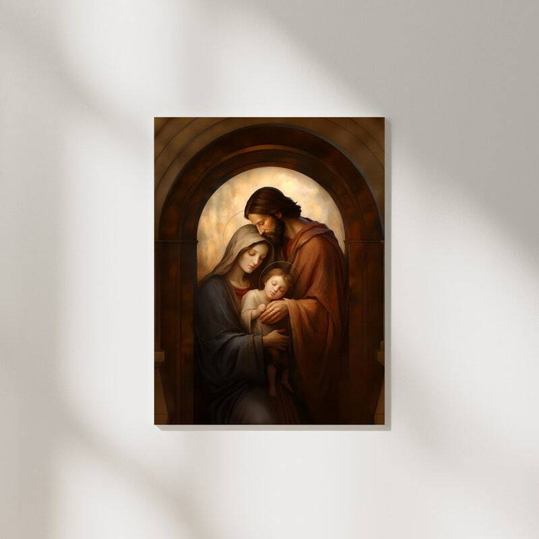 Custom Holy Family Nativity Canvas - Traditional Catholic Art For Home DéCor