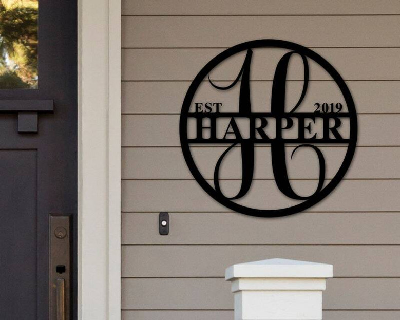 Housewarming Metal Sign With Personalized Home Coordinates For Family - Perfect Wedding Or Anniversary Gift