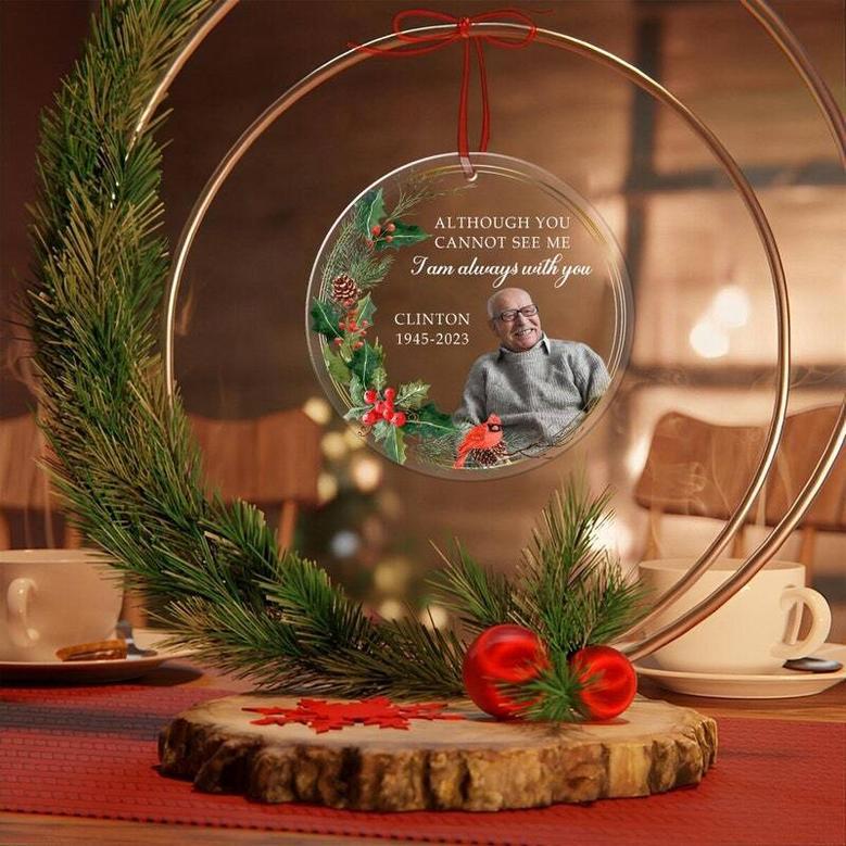 In Memory Of Dad Memorial Christmas Ornament - Personalized Remembrance Gift For Christmas