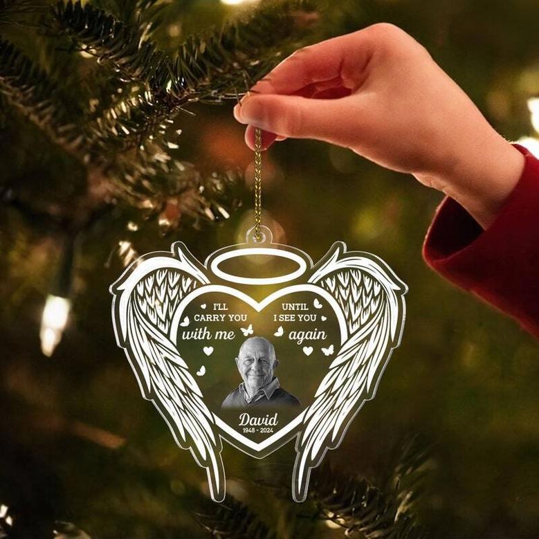 In Memory Of Dad Personalized Acrylic Ornament Sympathy Gift For Loss Of Loved Ones