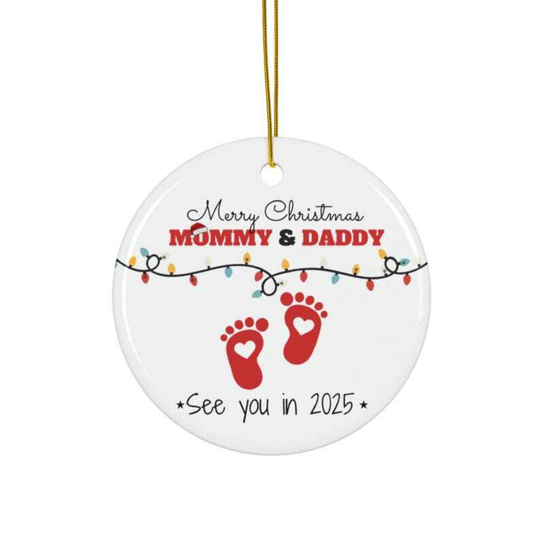 Thoughtful Christmas Ornament For New Parents - Personalized Design For Expecting Moms And Dads