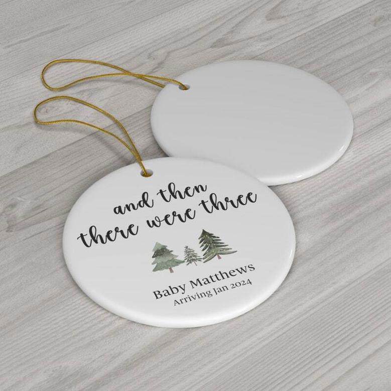 Heartfelt Christmas Ornament For Expecting Parents - Celebrate Baby's Arrival, First Christmas, Personalized Gift