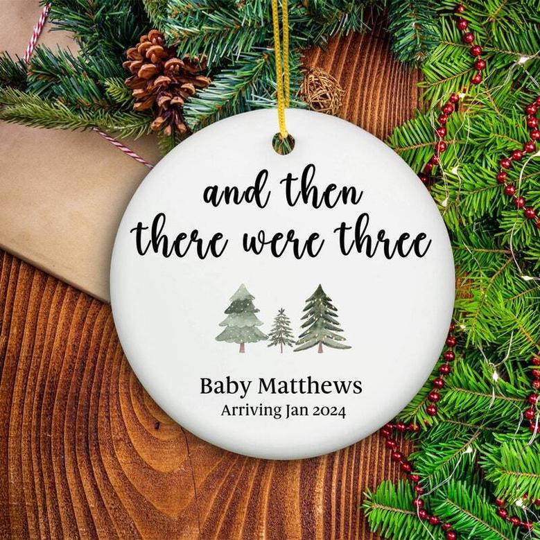 Heartfelt Christmas Ornament For Expecting Parents - Celebrate Baby's Arrival, First Christmas, Personalized Gift