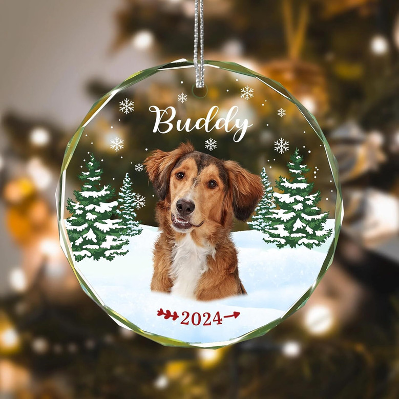 Personalized Pet Photo Ornament For Dog And Cat Lovers - Heartfelt Christmas Memorial Keepsake