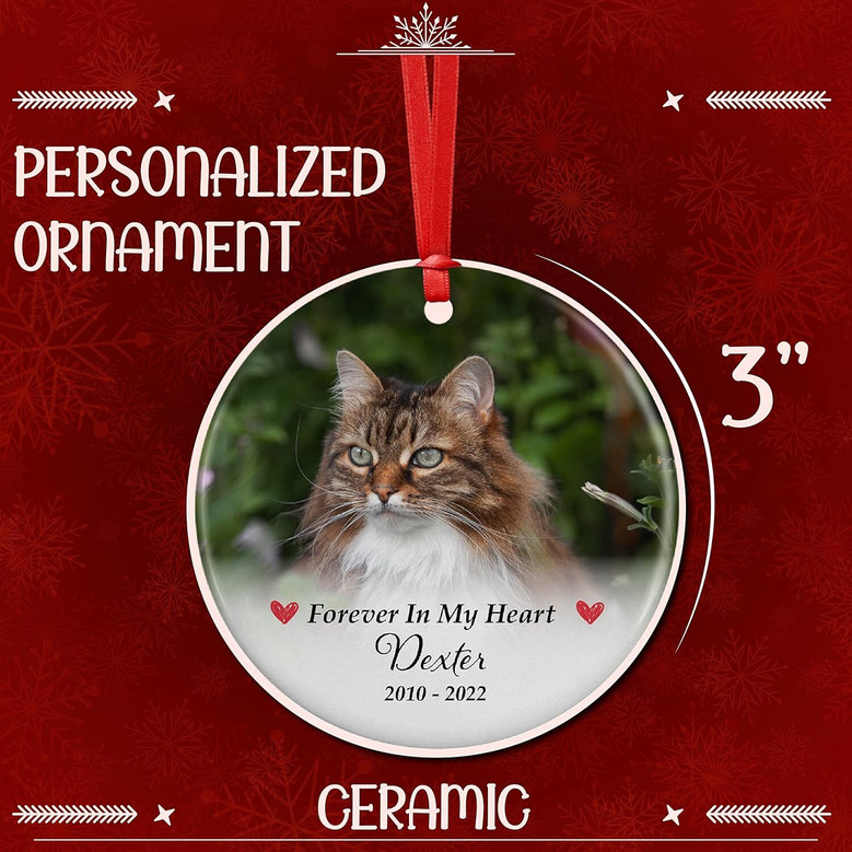 Touching Pet Memorial Ornament For Dogs And Cats - Custom Keepsake Gift For Pet Lovers