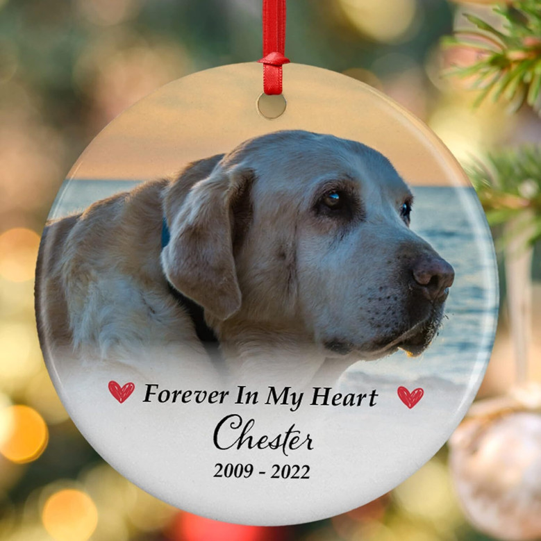 Touching Pet Memorial Ornament For Dogs And Cats - Custom Keepsake Gift For Pet Lovers