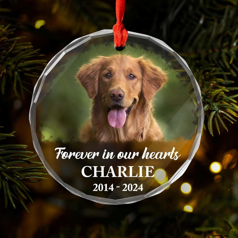 Personalized Dog Cat Memorial Ornament - Thoughtful Christmas Sympathy Gift For Pet Lovers