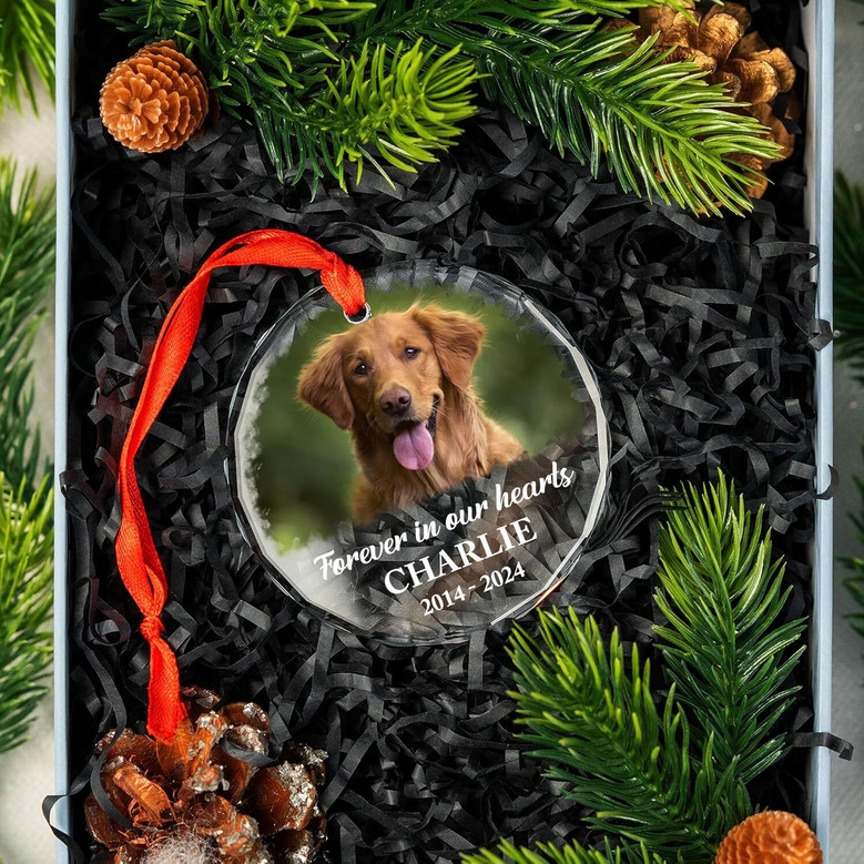 Personalized Dog Cat Memorial Ornament - Thoughtful Christmas Sympathy Gift For Pet Lovers