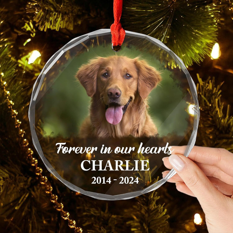 Personalized Dog Cat Memorial Ornament - Thoughtful Christmas Sympathy Gift For Pet Lovers
