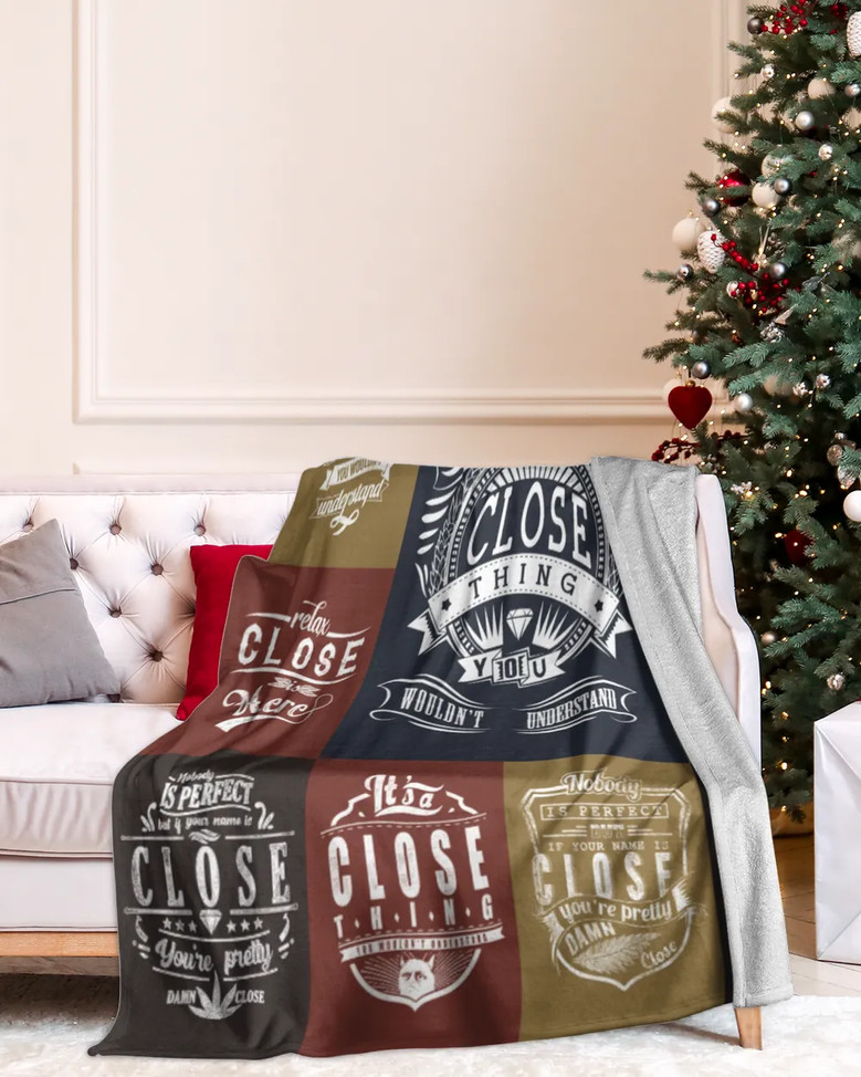 Close Blanket Close Name Fleece Blanket