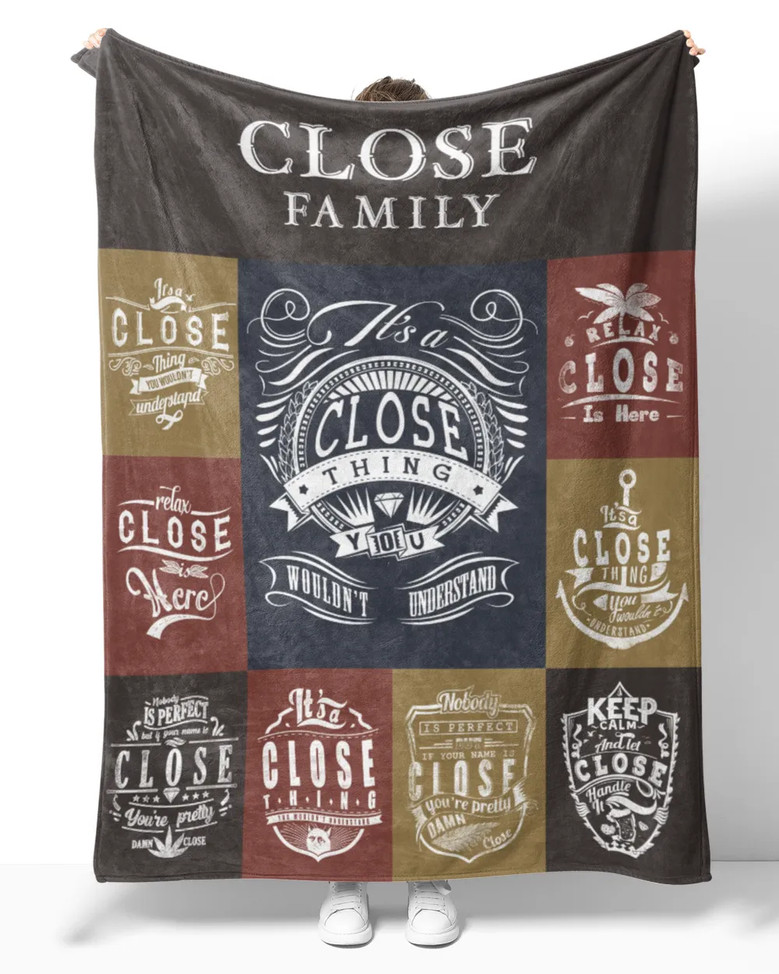 Close Blanket Close Name Fleece Blanket