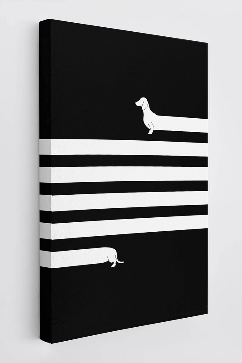 Dachshund Canvas Art For Dog Lovers - Farmhouse Style DéCor For Bedroom, Gifts For Dog Mom & Dad