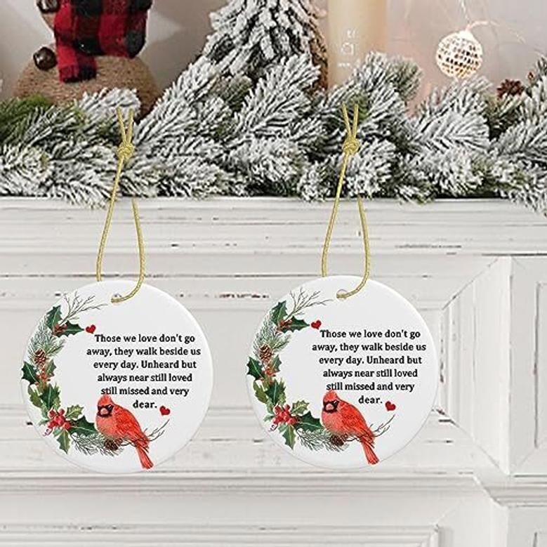 In Memory Cardinal Ornament For Christmas - Heartfelt Memorial Gift For Loved Ones