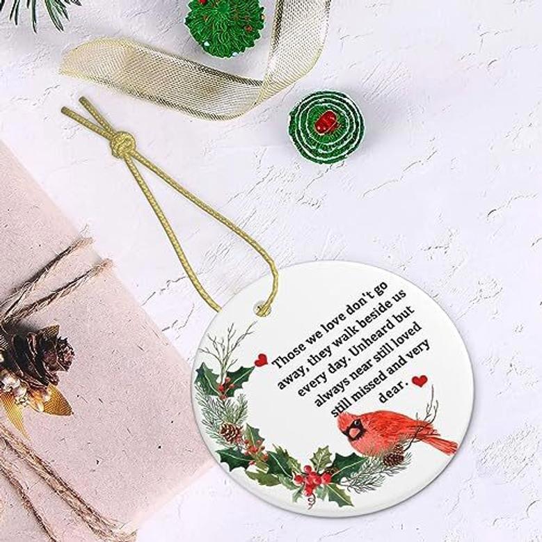 In Memory Cardinal Ornament For Christmas - Heartfelt Memorial Gift For Loved Ones