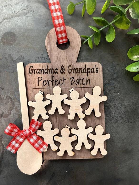 Thoughtful Grandma Kitchen Art - Personalized Family Ornament Gift For Bakers