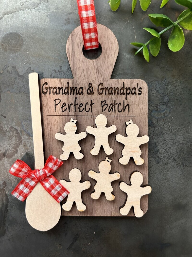 Thoughtful Grandma Kitchen Art - Personalized Family Ornament Gift For Bakers