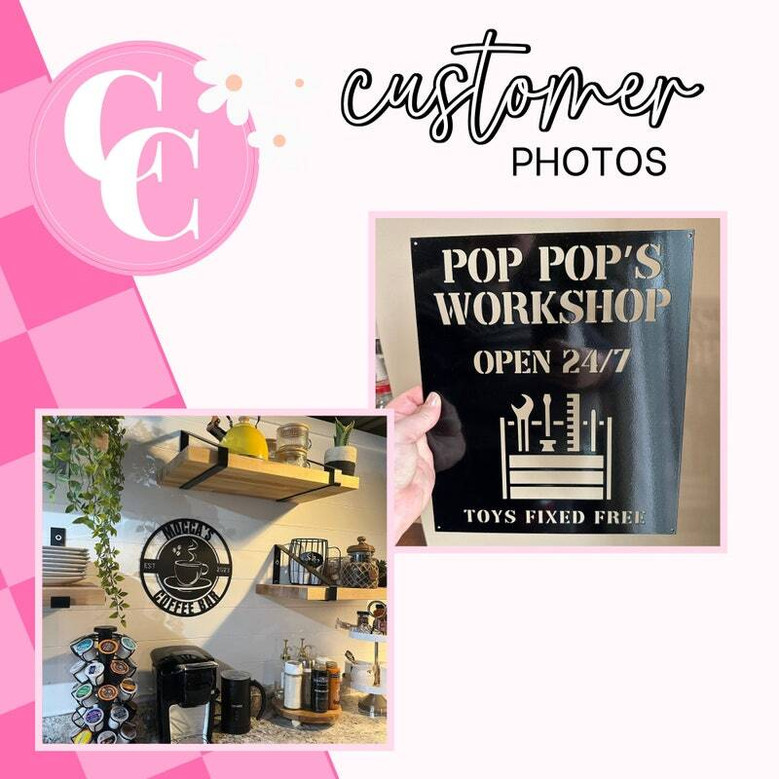 Grandpa's Workshop metal sign, custom name for the garage or shop; unique decor and Father's Day gift for Grandpa, Papa Grandpa's Workshop metal sign, custom name for the garage or shop; unique decor and Father's Day gift for Grandpa, Papa