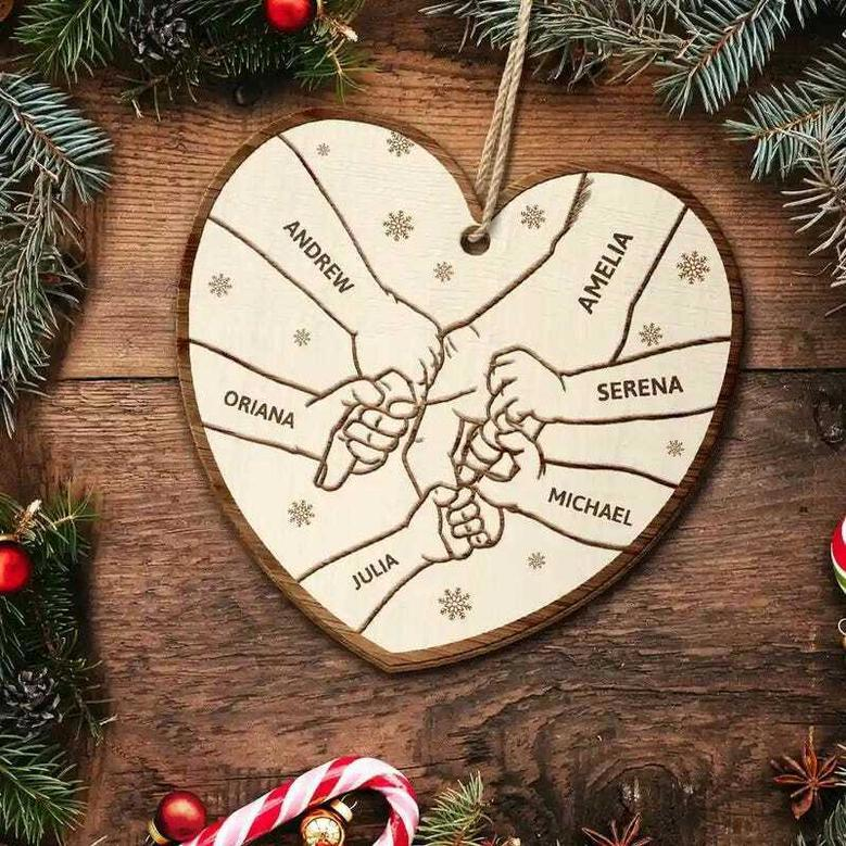 Personalized Grandkids Ornament For Grandma Grandpa - Unique Family Keepsake For Christmas