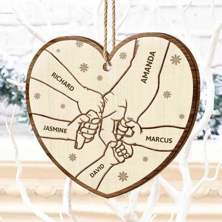 Personalized Grandkids Ornament For Grandma Grandpa - Unique Family Keepsake For Christmas