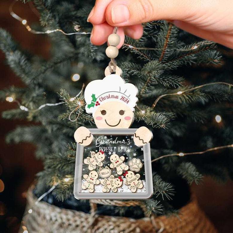 Nana's Perfect Batch Custom Ornament - Grandma Cookies With Grandkids' Names For Holiday DéCor