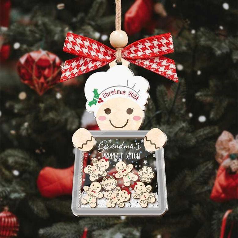 Nana's Perfect Batch Custom Ornament - Grandma Cookies With Grandkids' Names For Holiday DéCor