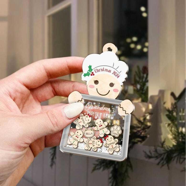 Nana's Perfect Batch Custom Ornament - Grandma Cookies With Grandkids' Names For Holiday DéCor