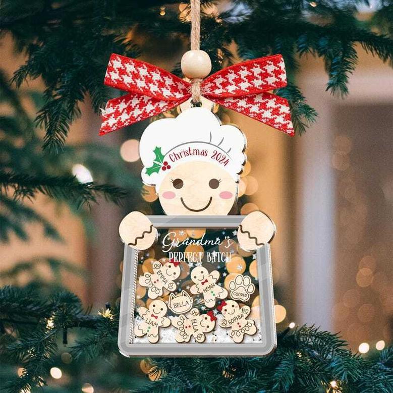 Nana's Perfect Batch Custom Ornament - Grandma Cookies With Grandkids' Names For Holiday DéCor