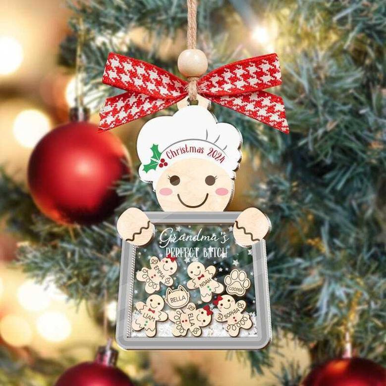 Nana's Perfect Batch Custom Ornament - Grandma Cookies With Grandkids' Names For Holiday DéCor