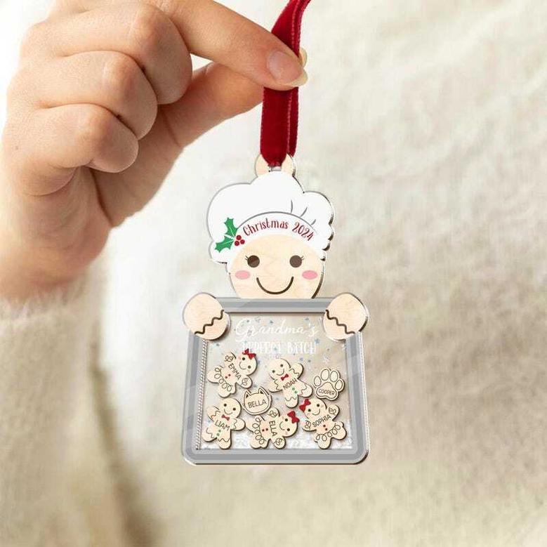 Nana's Perfect Batch Custom Ornament - Grandma Cookies With Grandkids' Names For Holiday DéCor