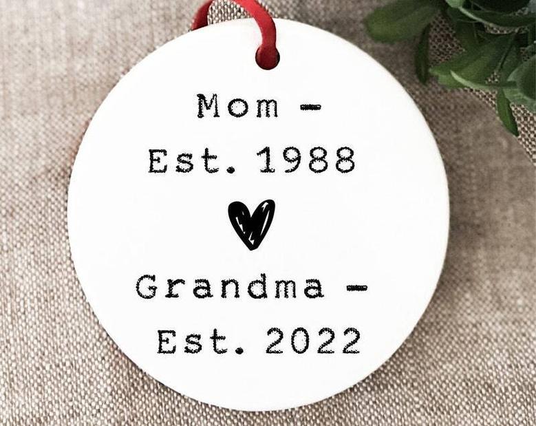 Thoughtful Grandpa To Be Ornament For Christmas - New Grandparent Reveal Gift