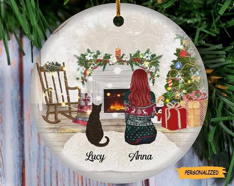 Heartfelt Personalized Christmas Ornament For Cat Mom - Perfect Cat Lover Gift