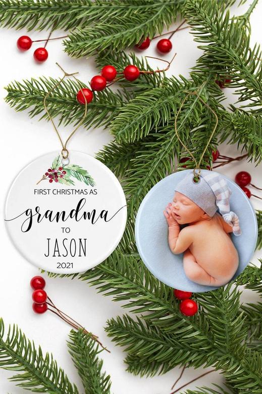 Heartfelt First Christmas Ornament For New Grandma - Keepsake Decoration