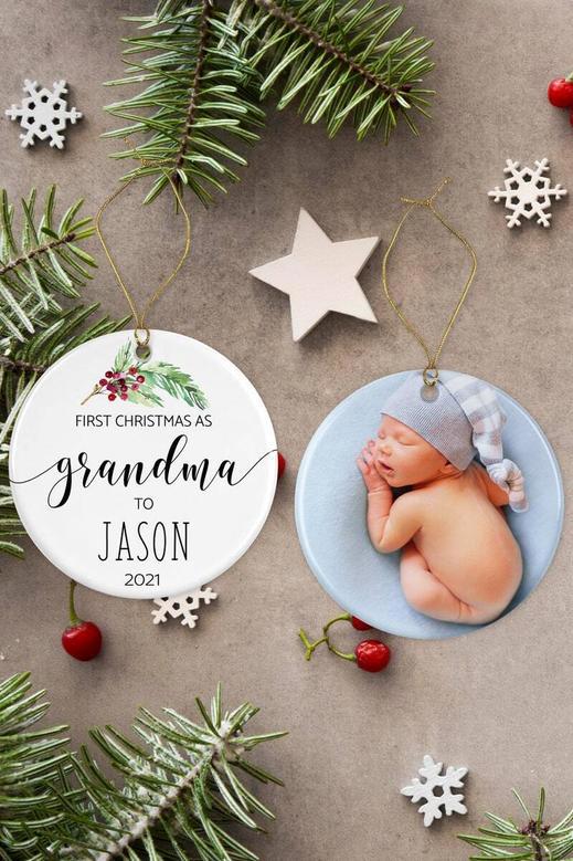 Heartfelt First Christmas Ornament For New Grandma - Keepsake Decoration