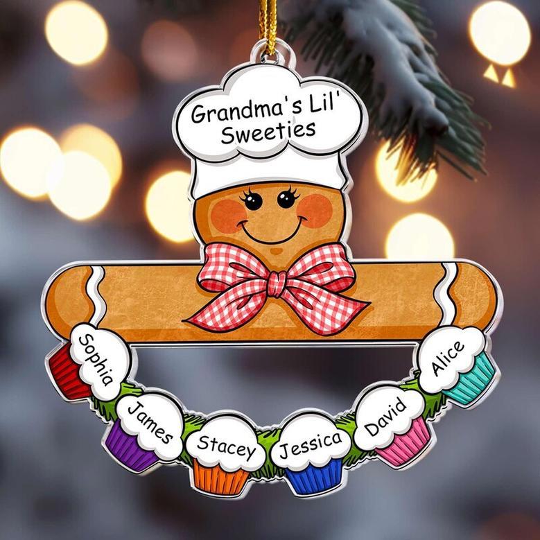 Heartfelt Grandma Kitchen Art Ornament Gingerbread Christmas Bauble For Nana Mom