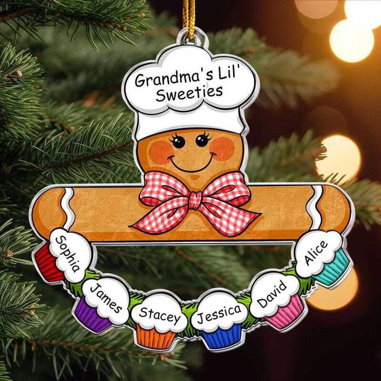 Heartfelt Grandma Kitchen Art Ornament Gingerbread Christmas Bauble For Nana Mom