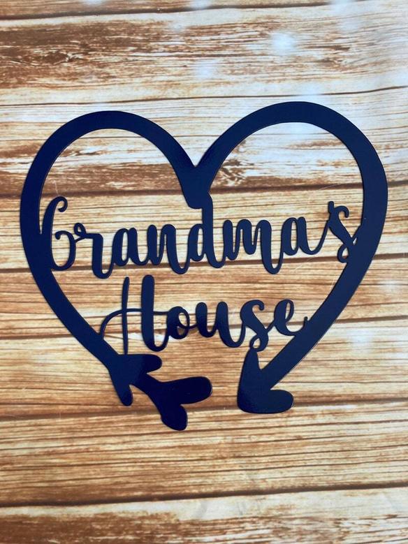 Heartfelt Metal Art For Grandma - Personalized Mother's Day Sign For Any Room