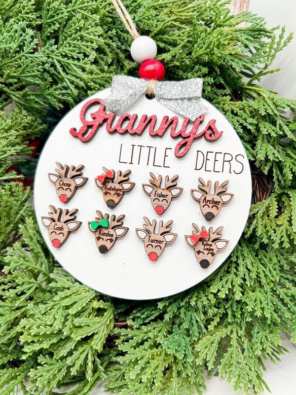 Thoughtful Little Reindeer Ornament For Grandma - Christmas Gift