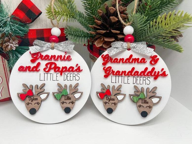 Thoughtful Little Reindeer Ornament For Grandma - Christmas Gift