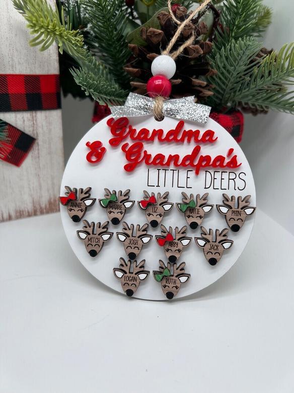 Thoughtful Little Reindeer Ornament For Grandma - Christmas Gift