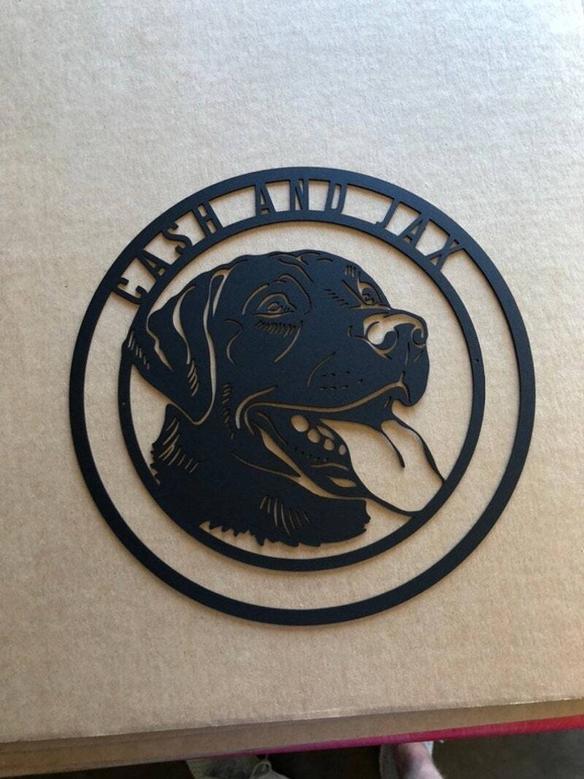 Personalized Metal Dog Wall Art - Custom Pet Decor For Dog Lovers