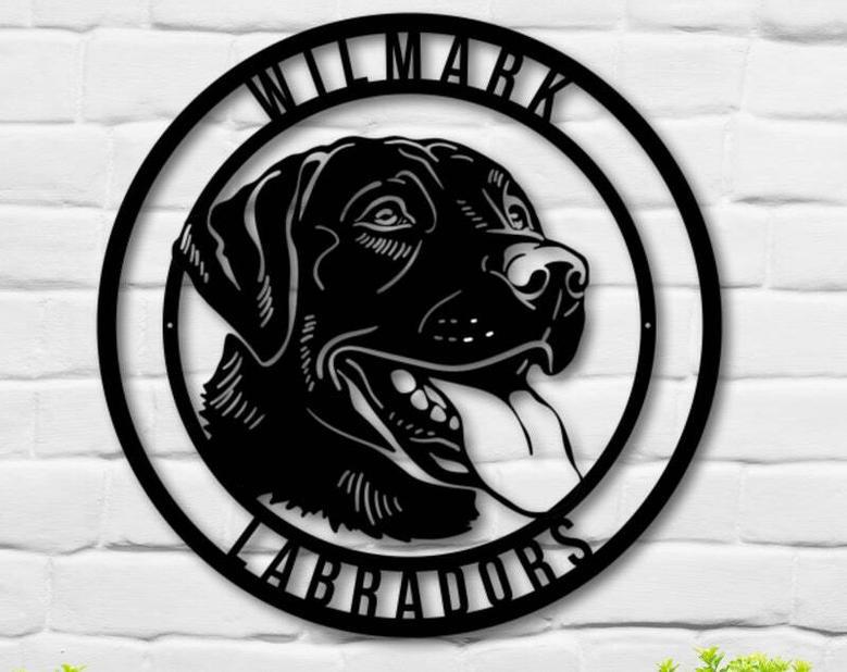 Personalized Metal Dog Wall Art - Custom Pet Decor For Dog Lovers