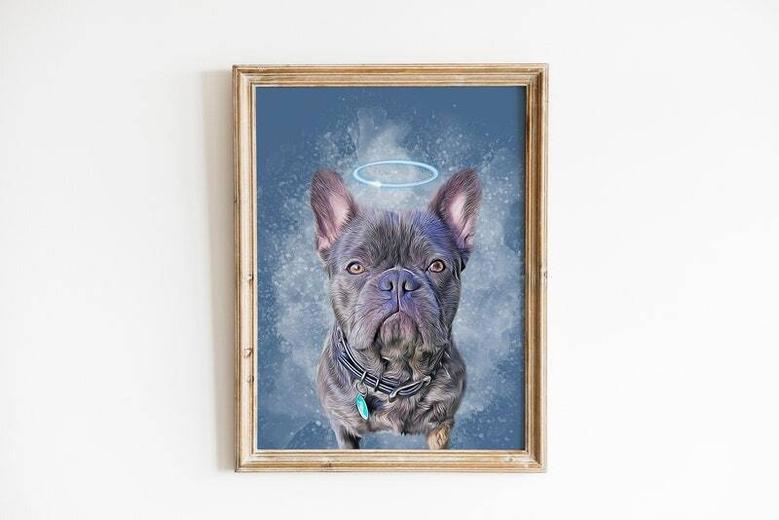 Heartfelt Custom Dog Wall Art Canvas - Pet Memorial & Christmas Gift For Dog Lovers