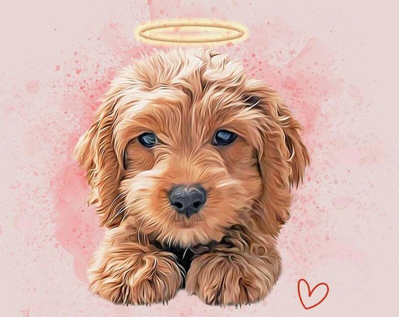 Heartfelt Custom Dog Wall Art Canvas - Pet Memorial & Christmas Gift For Dog Lovers