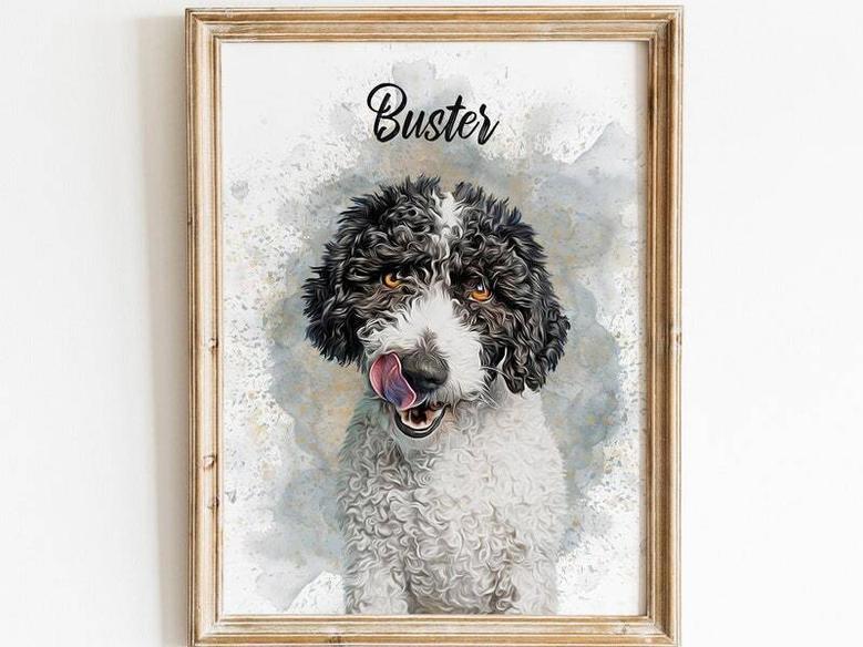 Heartfelt Custom Dog Wall Art Canvas - Pet Memorial & Christmas Gift For Dog Lovers